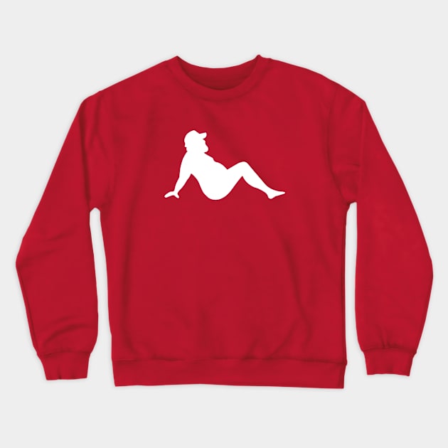 Trucker Mudflap Guy Crewneck Sweatshirt by BuzzBenson